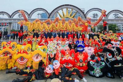 舞狮表演、点睛、采青的正确流程